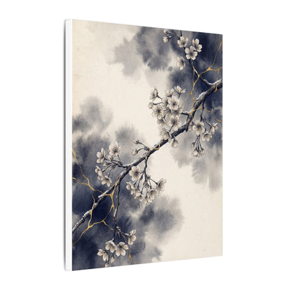 Ma Cherry Blossom Canvas Art - Kintsugi Gold Vein