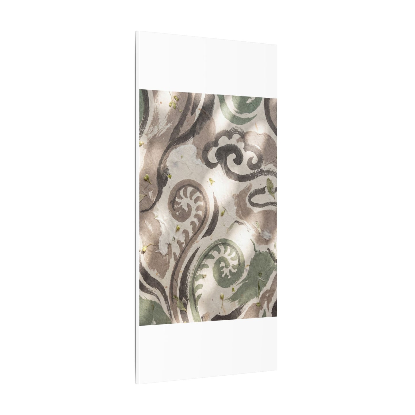 Dappled Ink Brushstroke Canvas Art - Japandi Ma