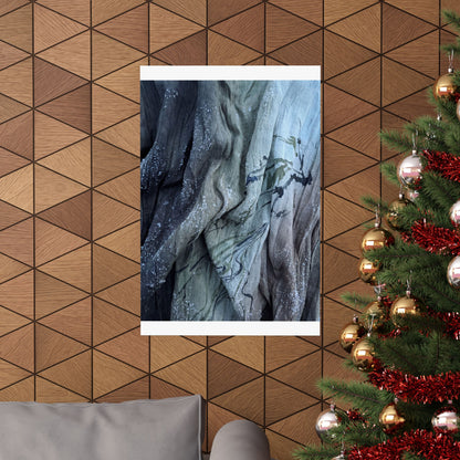 Silk Drape Winter Wall Art Print | Japandi Elegant Design