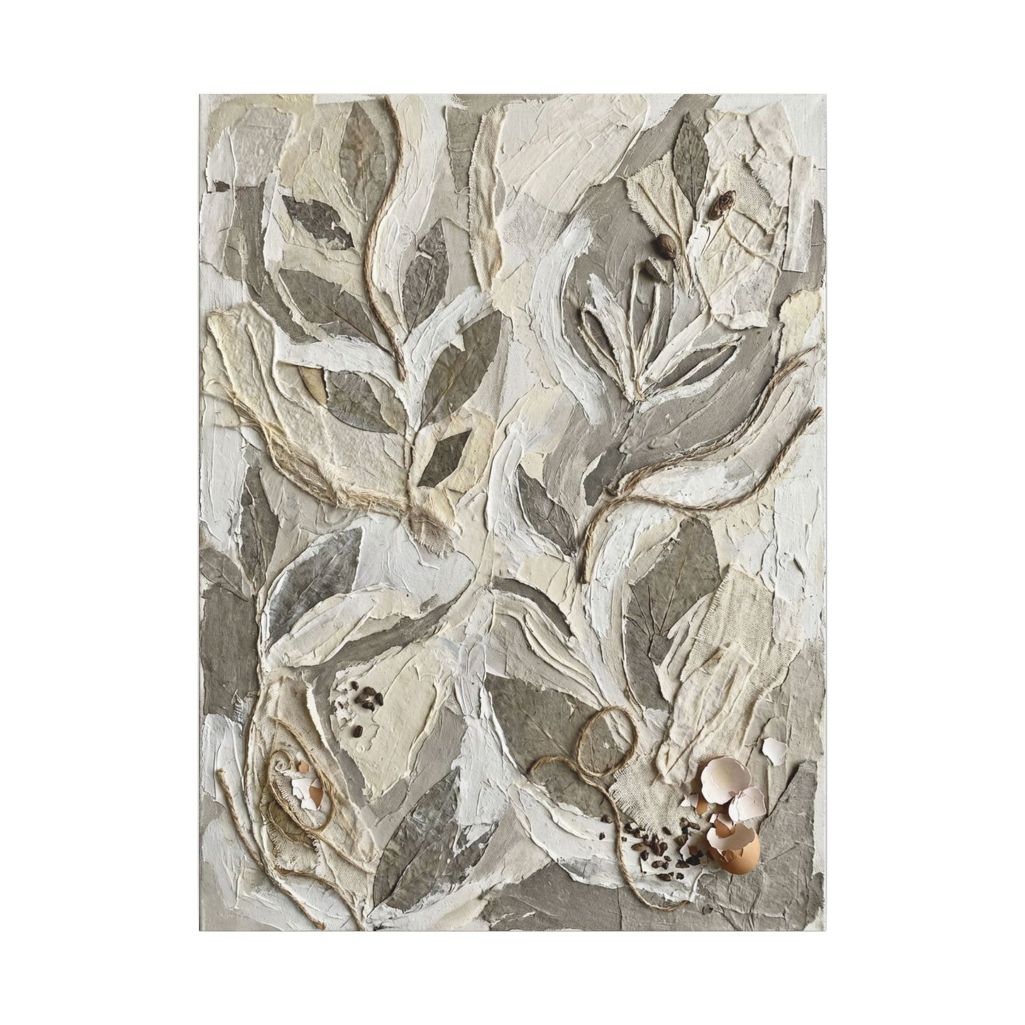 Japandi Textured Canvas Art