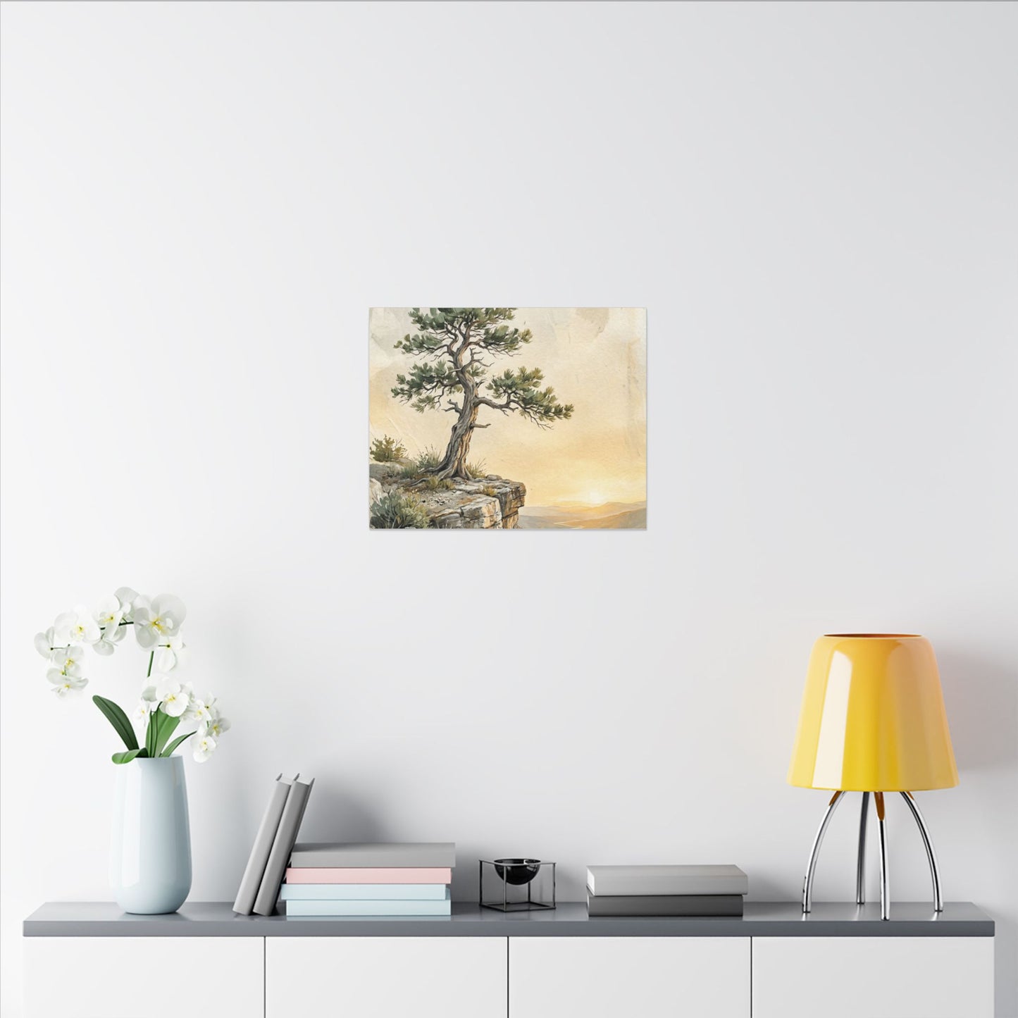 Pine Tree Canvas Art | Summer Japandi Texture Art