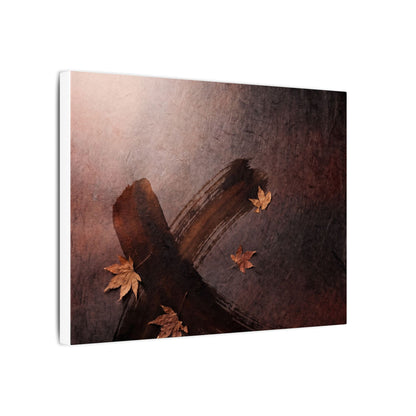 Moody Ink Brushstroke Canvas Art - Moody Minimal Dark Japandi