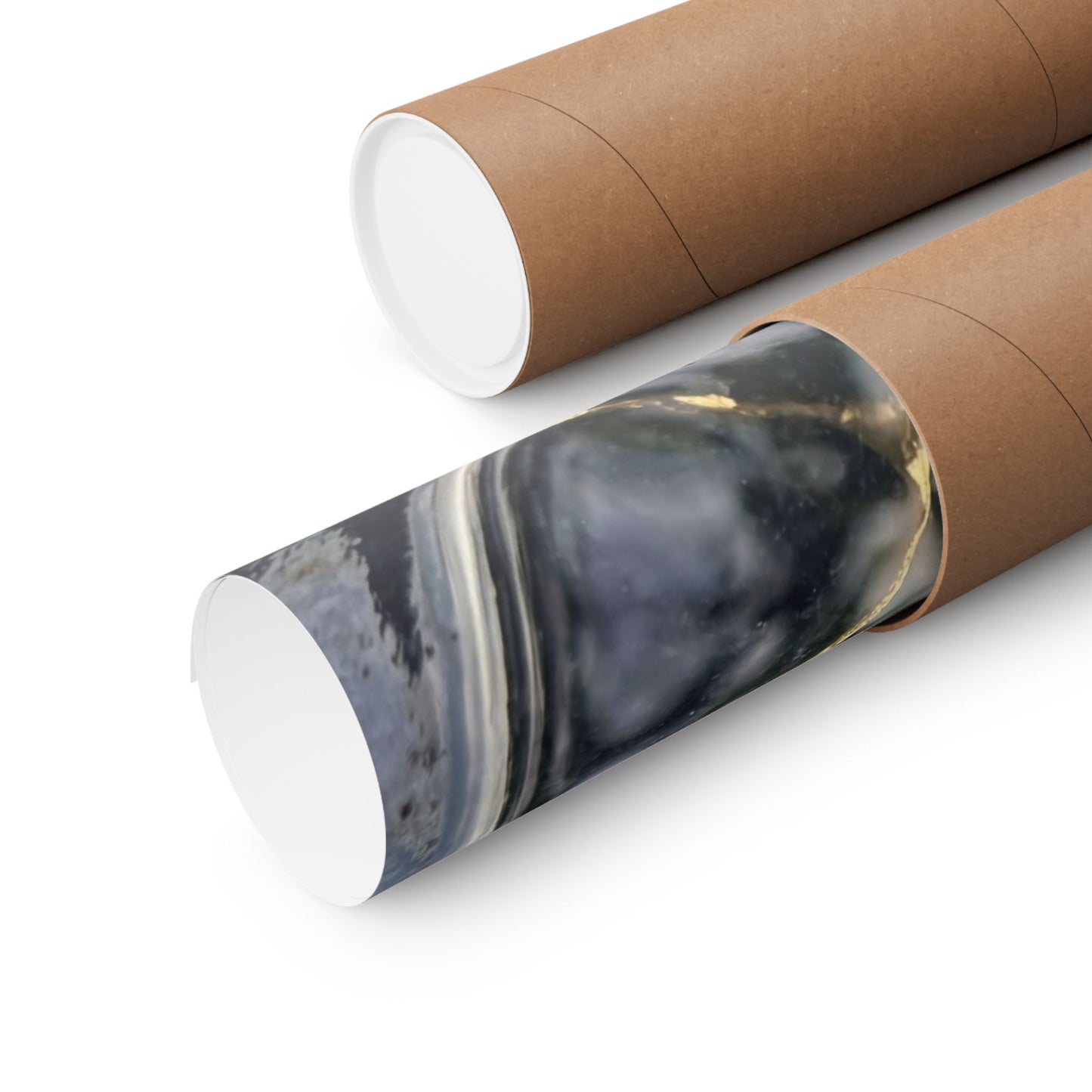 Seijaku Water Ripple Wall Art Print - Kintsugi Gold Repair