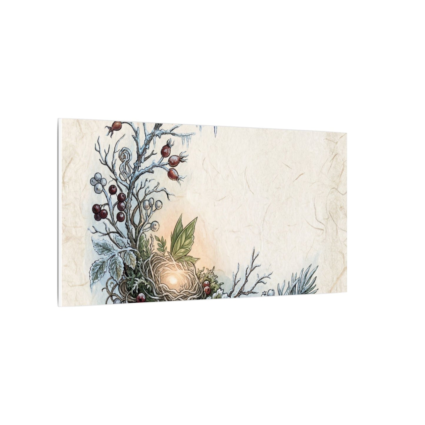 Winter Shoji Screen Forest Whimsy Canvas Art | Enchanting Decor