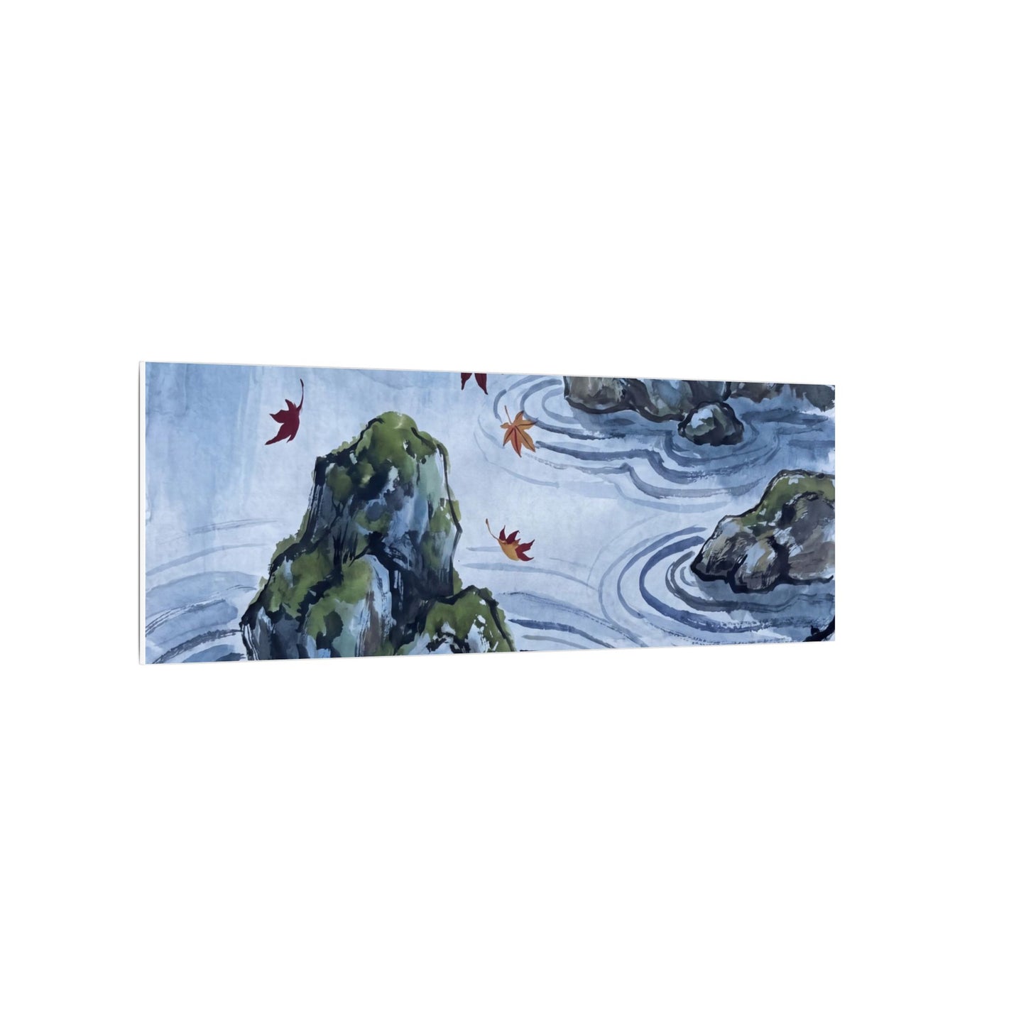 Rock Garden Autumn Canvas Art | Zen Tranquil Design