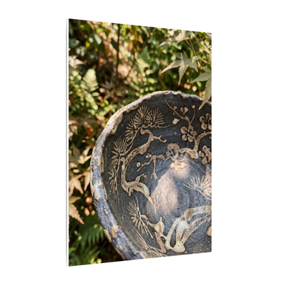 Ceramic Bowl Canvas Art | Summer Japandi Japanese Pattern Art