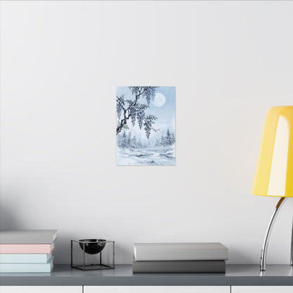 Seijaku Wisteria Canvas Art - Zen Sumi E