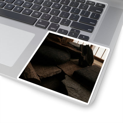 Dark Japandi Shadow Zen Sticker Art Print