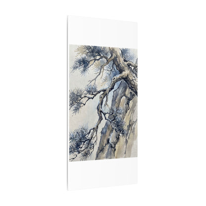 Moonlight Pine Tree Canvas Art - Japandi Seijaku