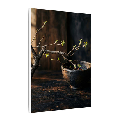 Spring Ceramic Bowl Moody Minimal Canvas Art | Atmospheric Decor