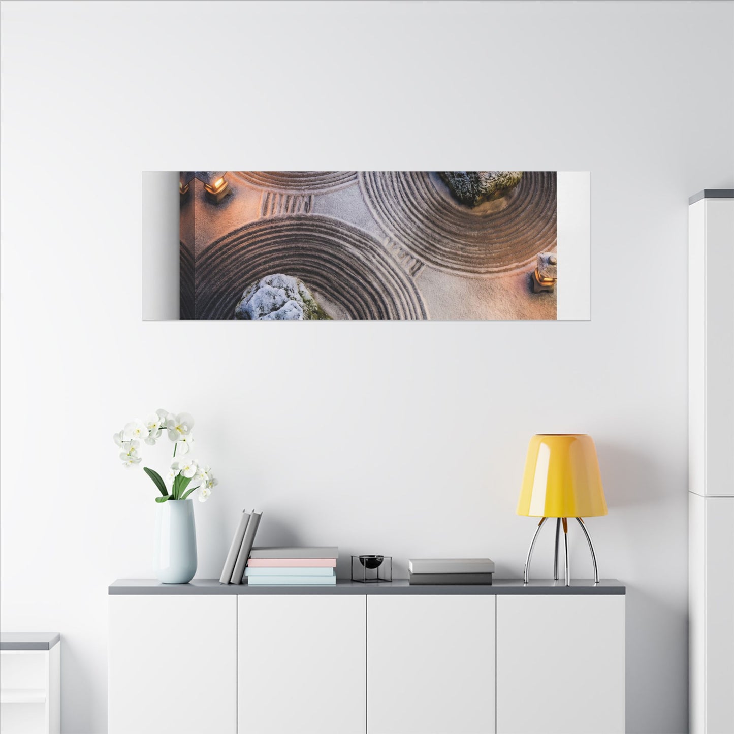 Candlelight Rock Garden Canvas Art - Japandi Ma