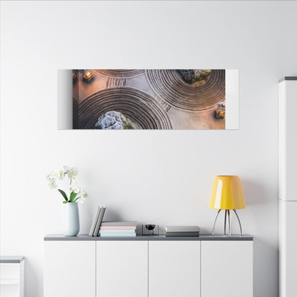 Candlelight Rock Garden Canvas Art - Japandi Ma