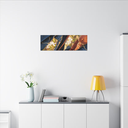 Golden Hour Paper Fold Canvas Art - Kintsugi Ma