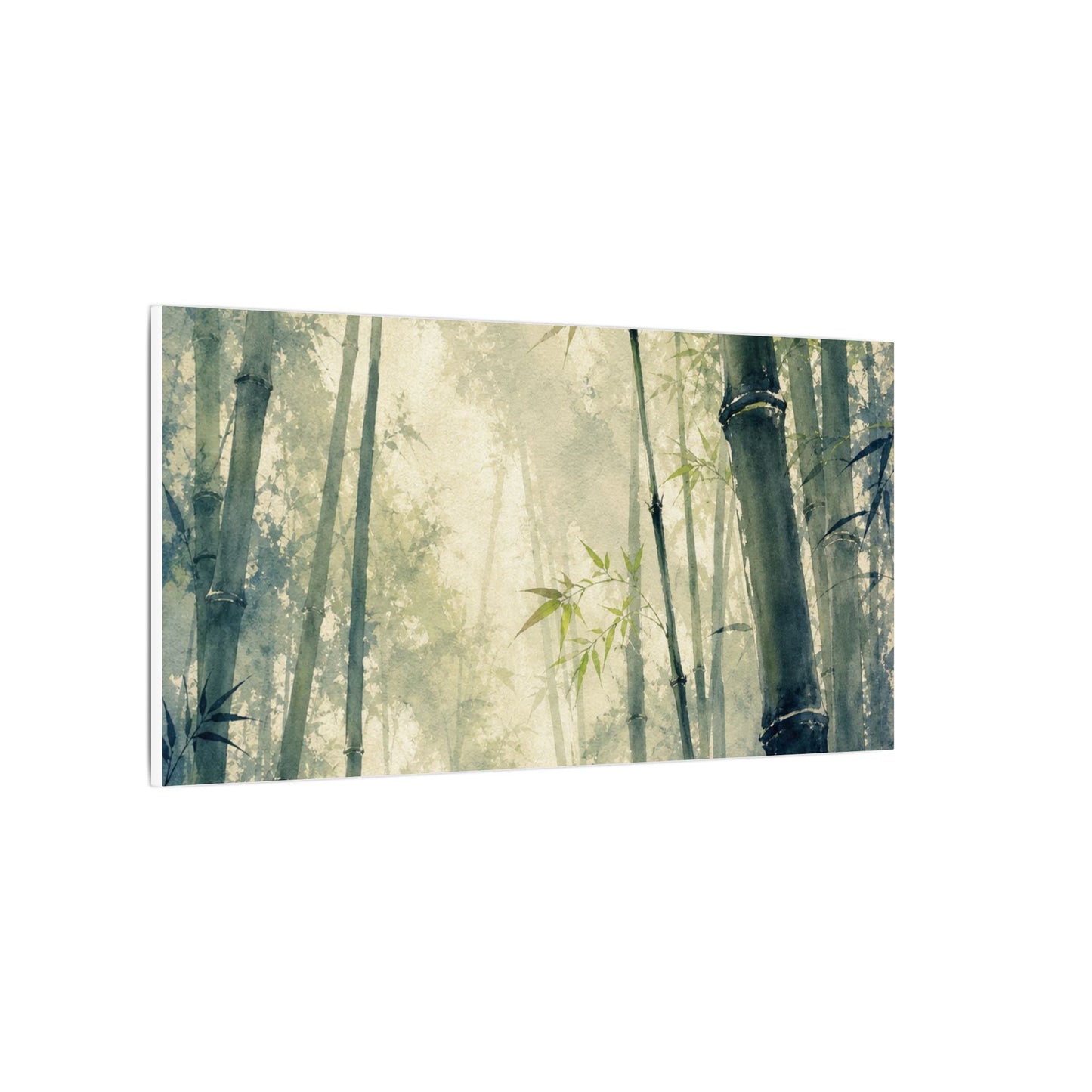 Bamboo Grove Spring Canvas Art | Zen Serene Design
