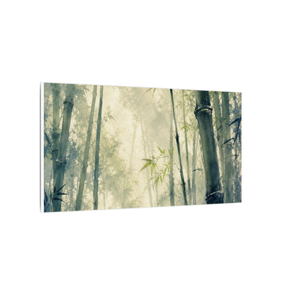 Bamboo Grove Spring Canvas Art | Zen Serene Design
