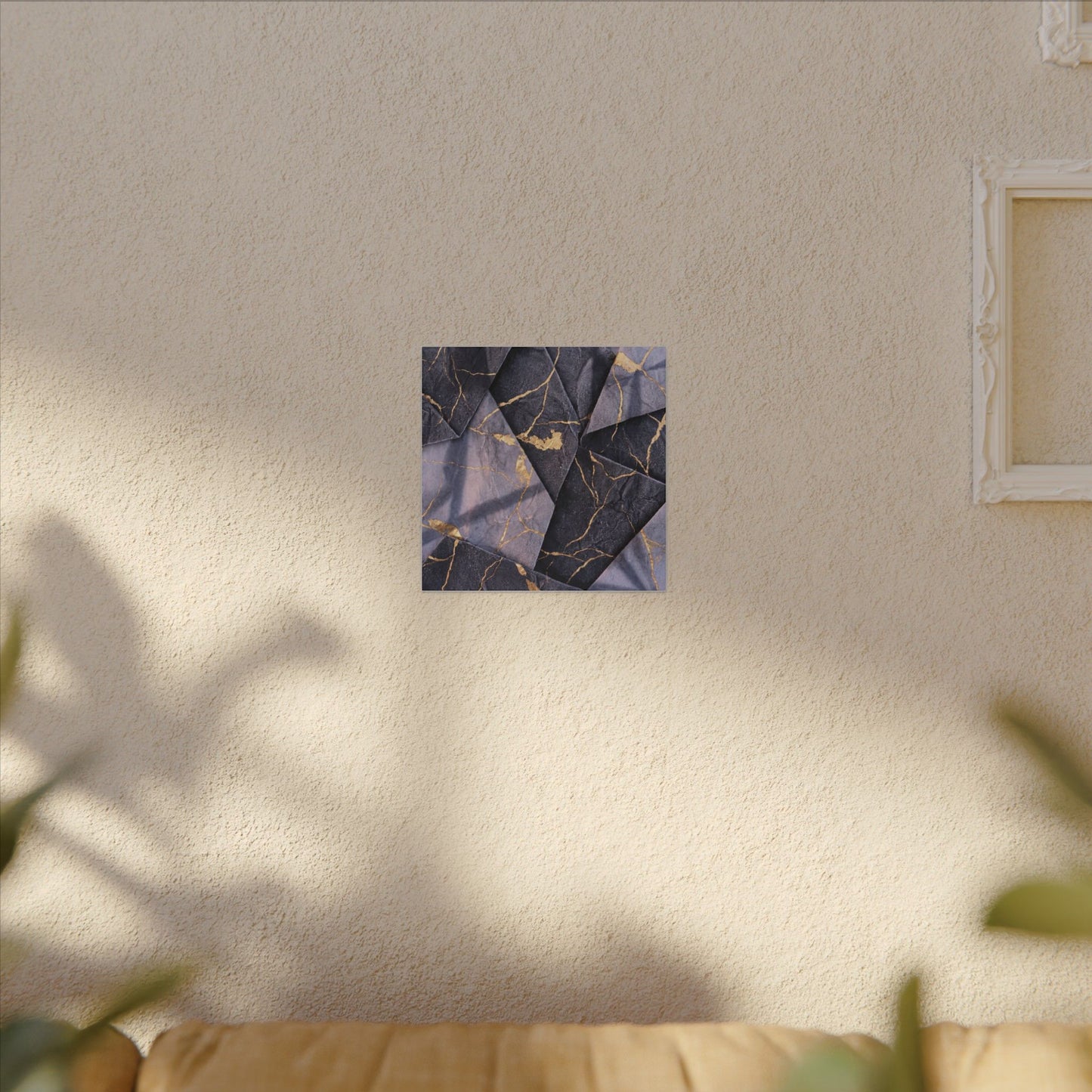 Seijaku Paper Fold Canvas Art - Kintsugi Gold Vein
