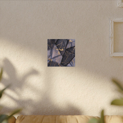 Seijaku Paper Fold Canvas Art - Kintsugi Gold Vein
