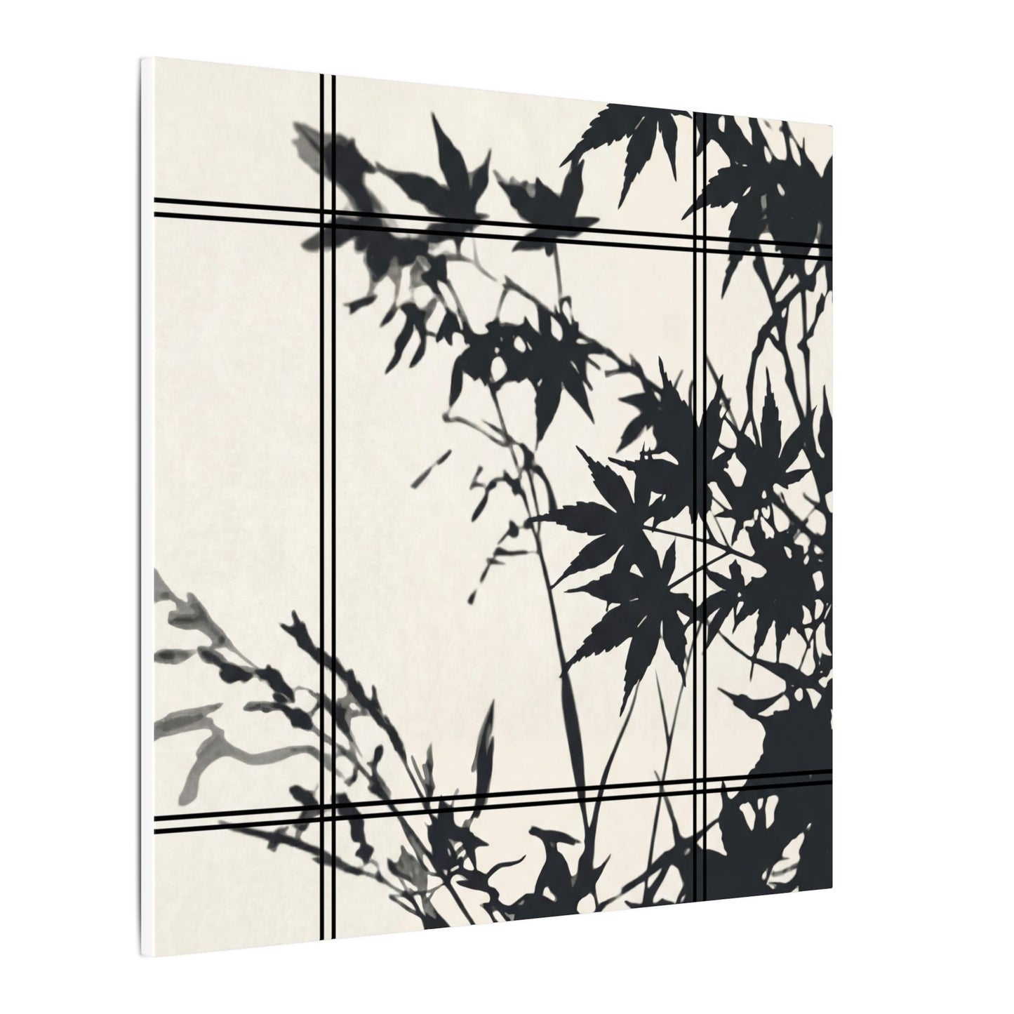 Shoji Screen Canvas Art | Summer Japandi Minimal Line Art