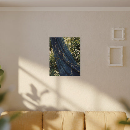 Resilient Silk Drape Canvas Art - Gold Repair Kintsugi