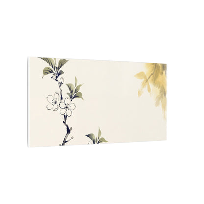 Kanso Cherry Blossom Canvas Art - Zen Sumi E