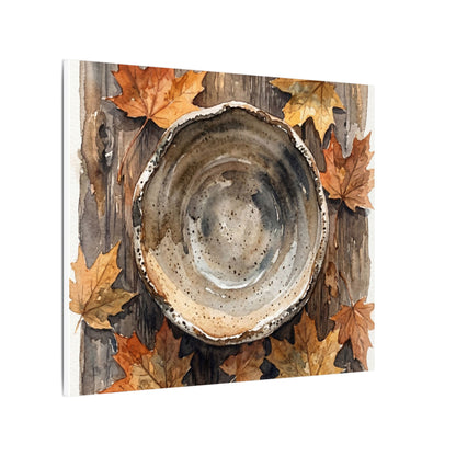 Ma Ceramic Bowl Canvas Art - Japandi Watercolor