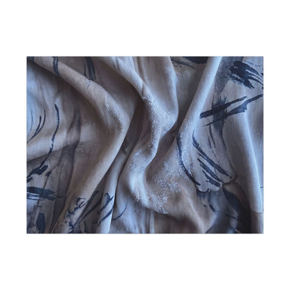 Silk Drape Winter Canvas Art | Japandi Earthy Design Art Print