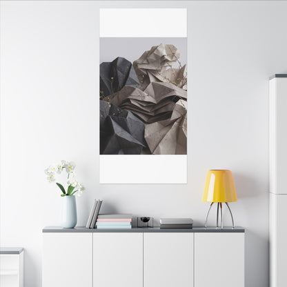 Neutral Paper Fold Canvas Art - Texture Japandi