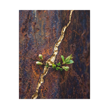 Overcast Rust Patina Canvas Art - Kintsugi Datsuzoku