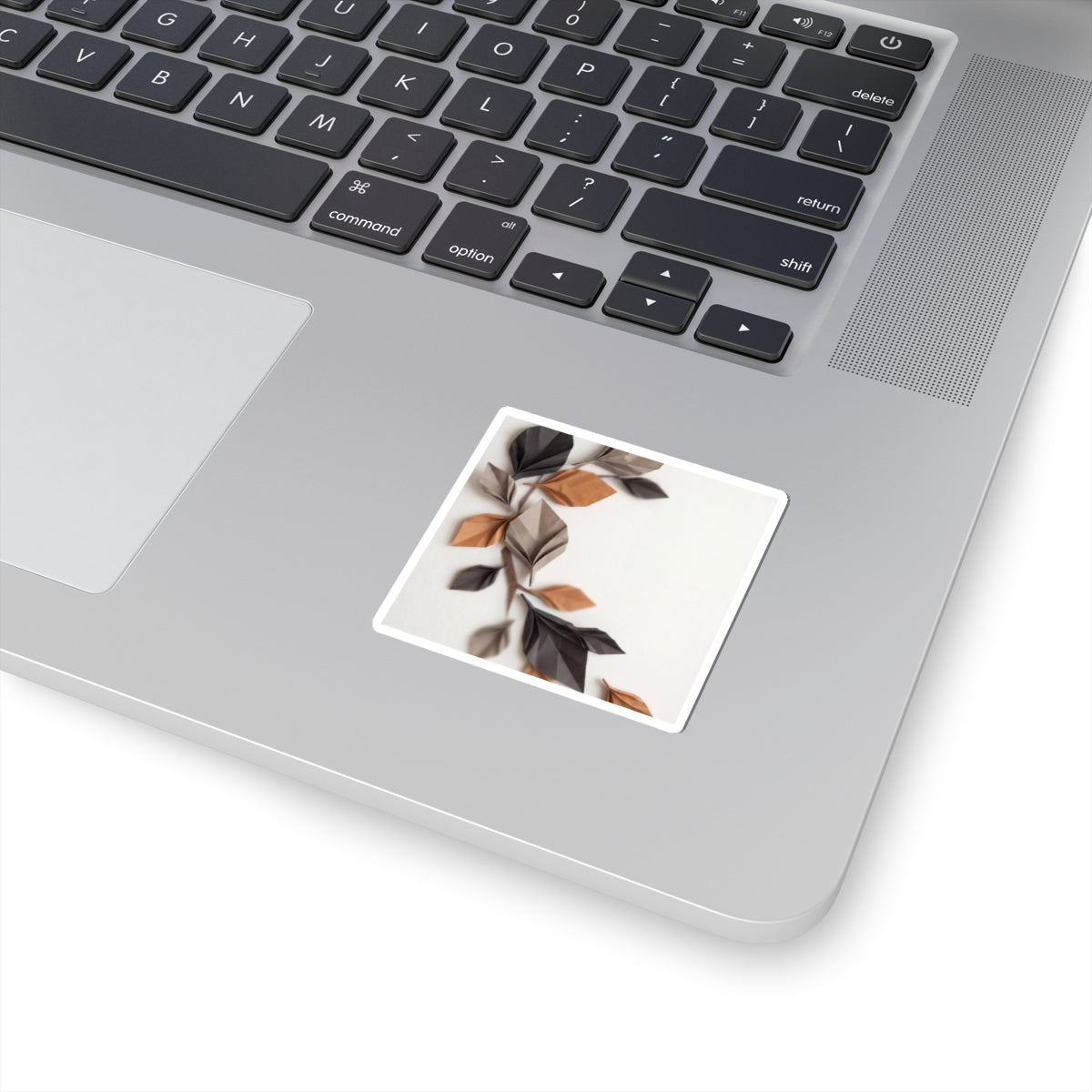 Paper Fold Minimal Line Sticker | Warm Japandi Art