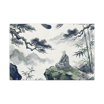 Zen Sumi-e Canvas Art