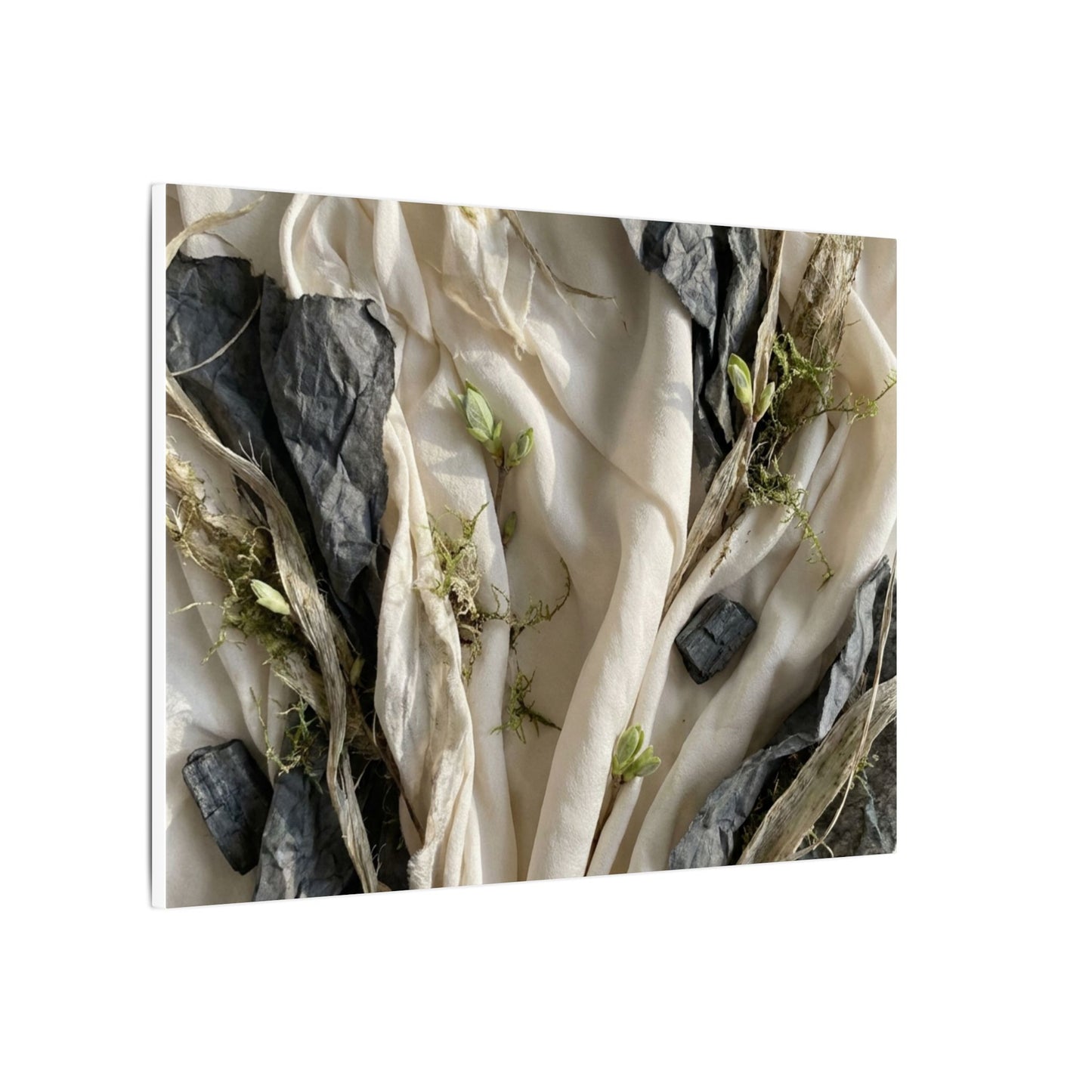 Spring Silk Drape Texture Canvas Art | Warm Decor