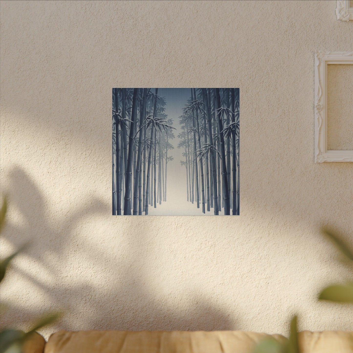 Bamboo Grove Canvas Art | Winter Zen Ukiyo E Inspired Art