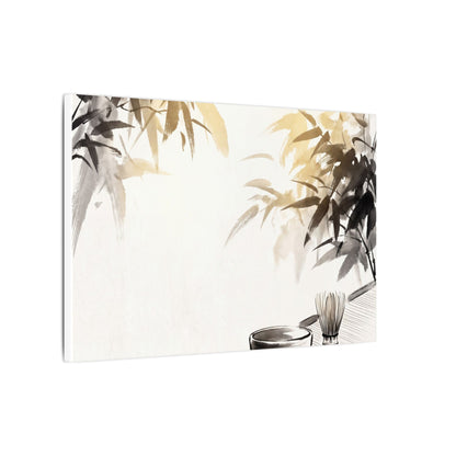 Tea Ceremony Sumi E Canvas Art | Serene Zen Art
