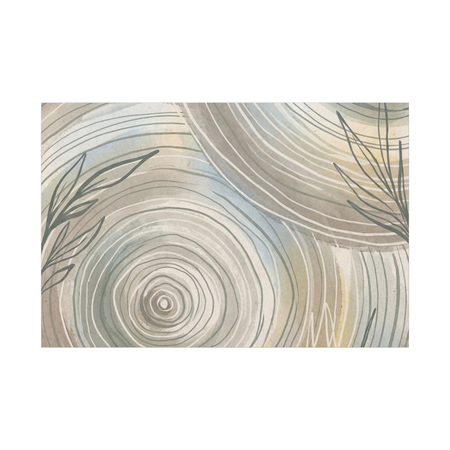 Kanso Water Ripple Canvas Art - Japandi Minimal Line