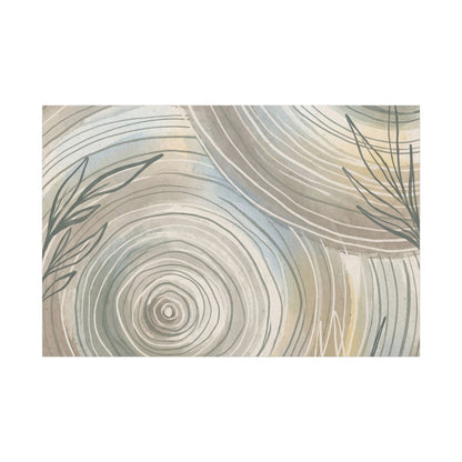 Kanso Water Ripple Canvas Art - Japandi Minimal Line