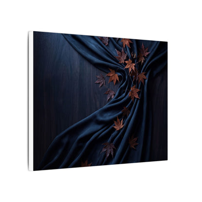 Silk Drape Autumn Canvas Art | Dark Japandi Sophisticated Design