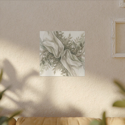 Summer Silk Drape Watercolor Canvas Art | Cozy Decor