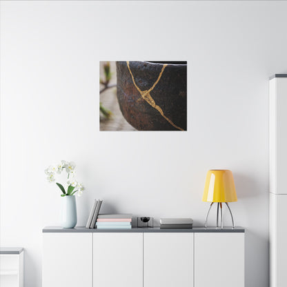 Dawn Tea Ceremony Canvas Art - Kintsugi Mono No Aware