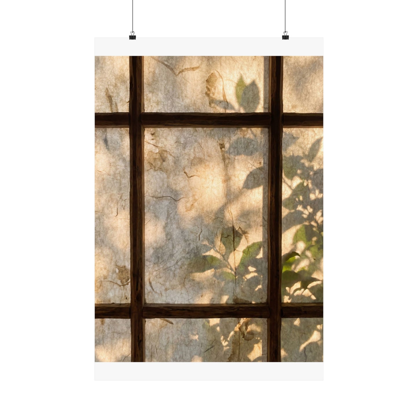 Shoji Screen Wall Art Print | Summer Japandi Texture Art