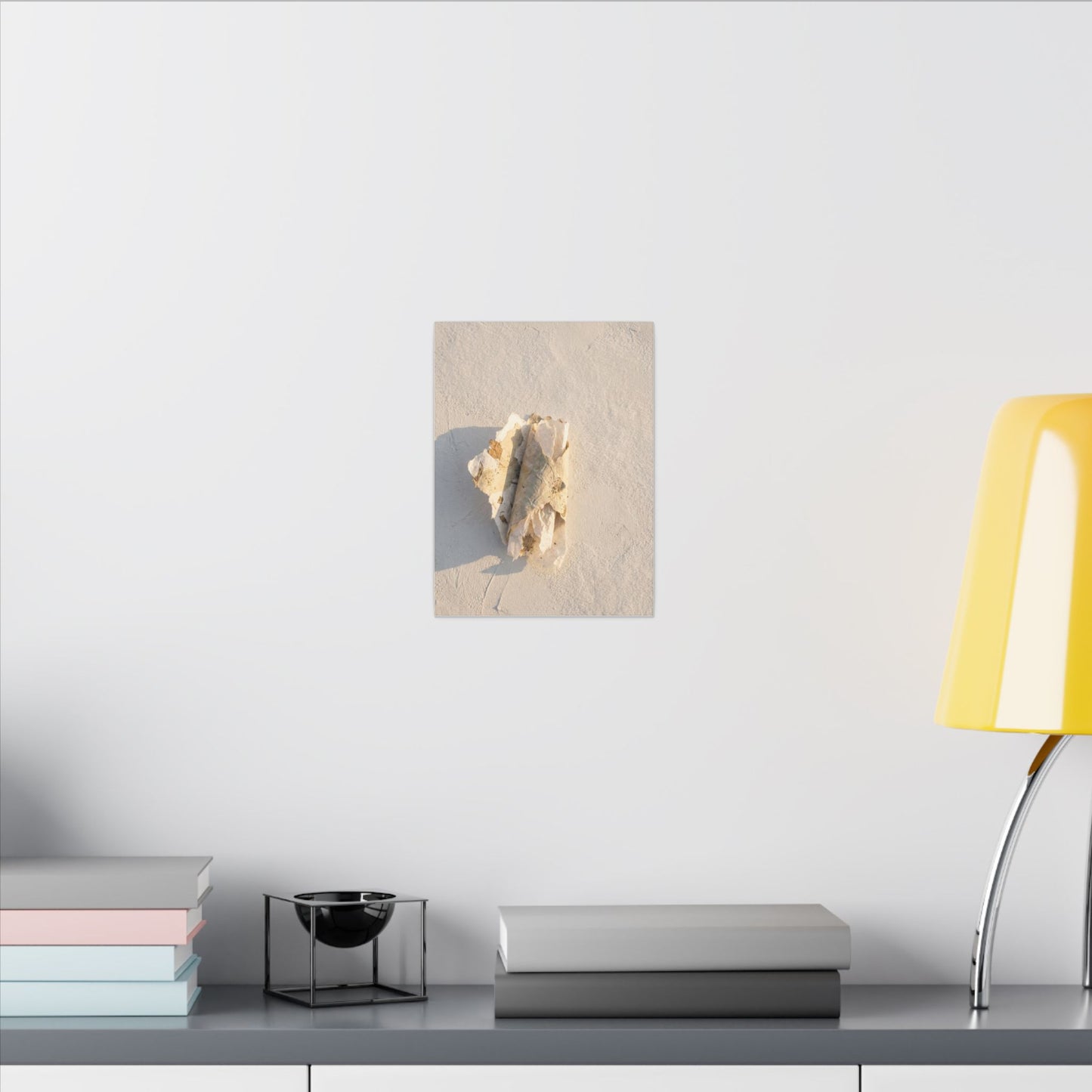 Paper Fold Canvas Art | Winter Japandi Texture Art