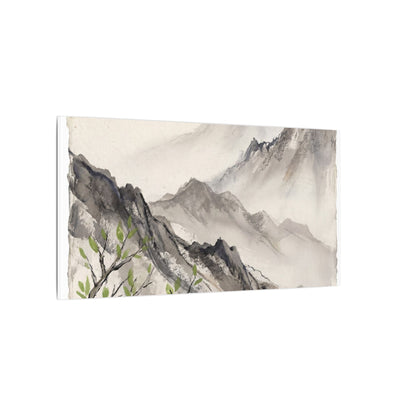 Spring Mountain Mist Texture Canvas Art | Warm Decor