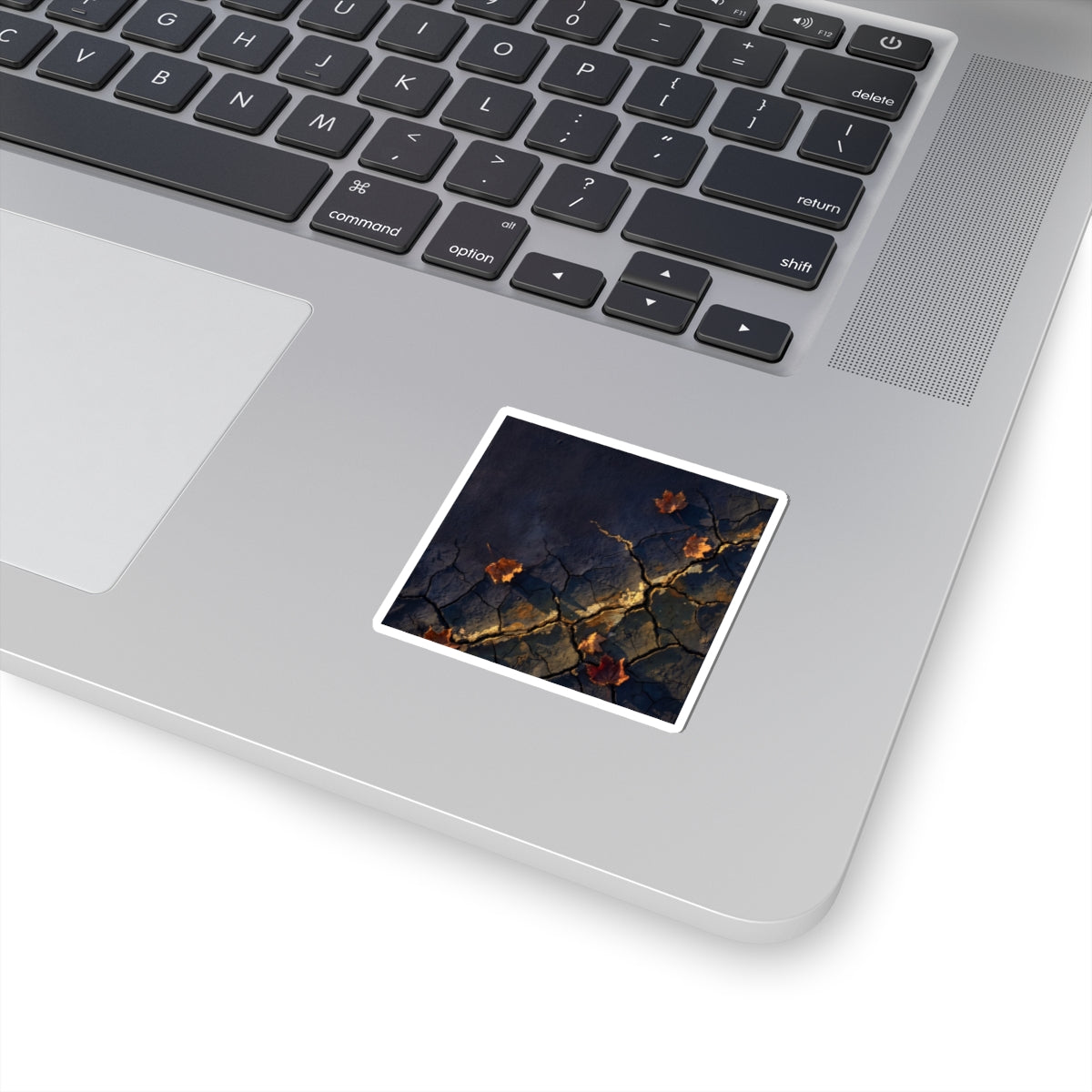 Golden Hour Cracked Earth Sticker - Dark Japandi Seijaku