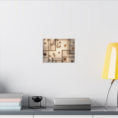 Shoji Screen Japanese Pattern Canvas Art | Neutral Japandi Art