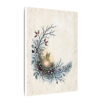 Winter Shoji Screen Forest Whimsy Canvas Art | Enchanting Decor