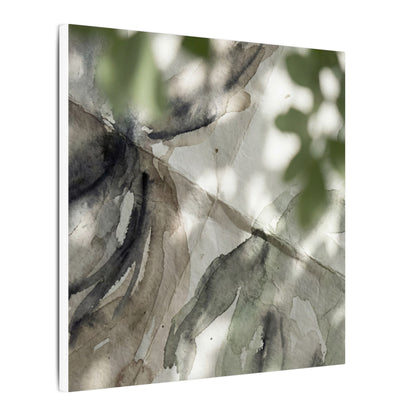Spring Paper Fold Watercolor Canvas Art | Warm Decor