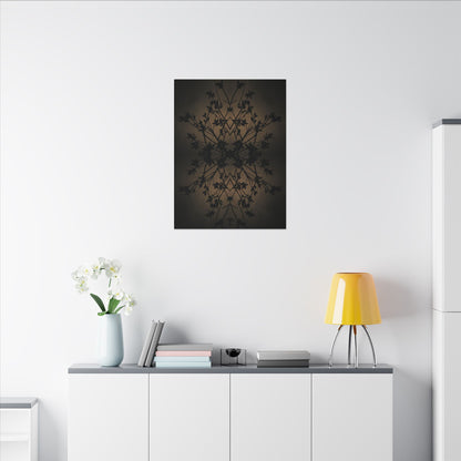 Golden Hour Shadow Play Canvas Art - Dark Japandi Seijaku