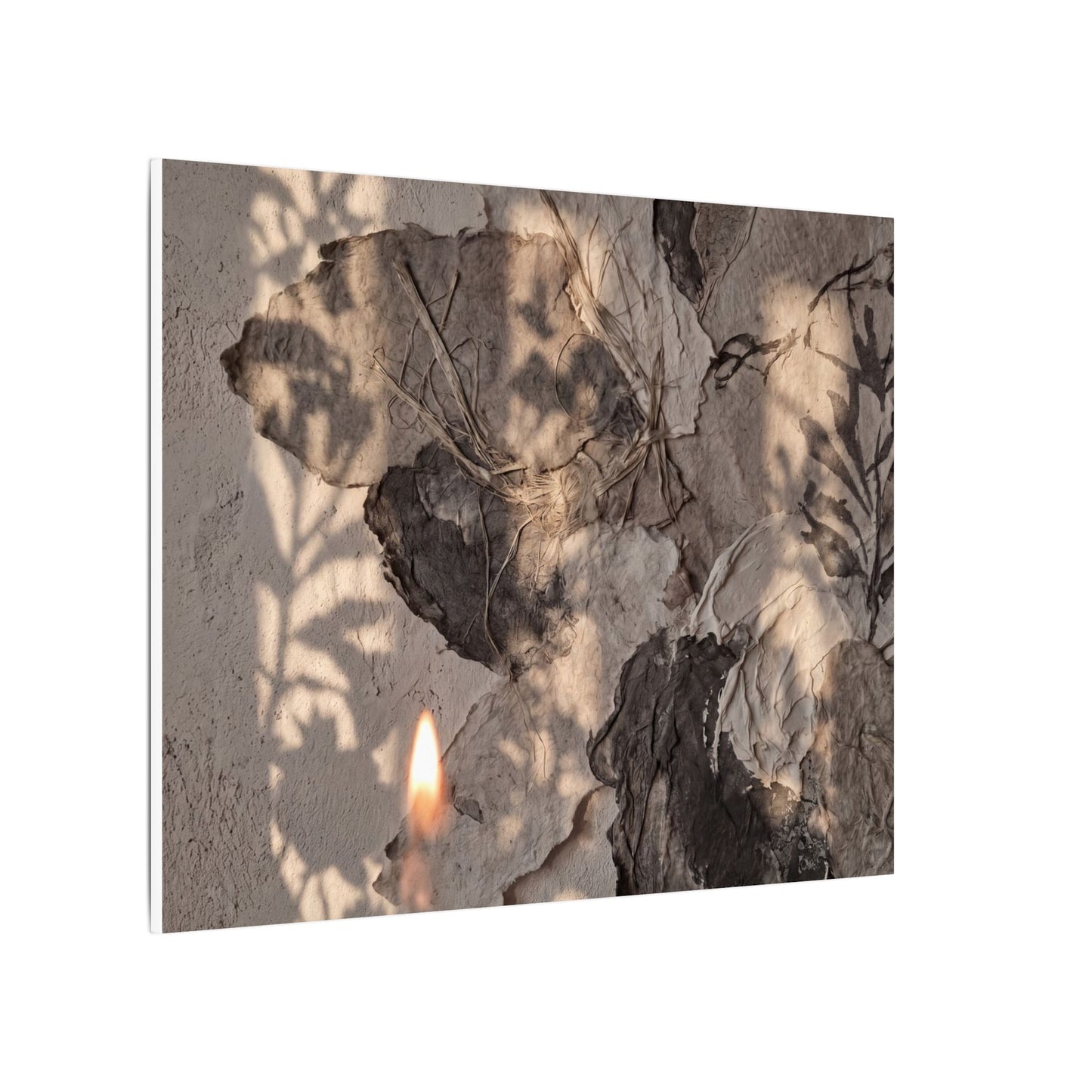 Shadow Play Summer Canvas Art | Japandi Elegant Design