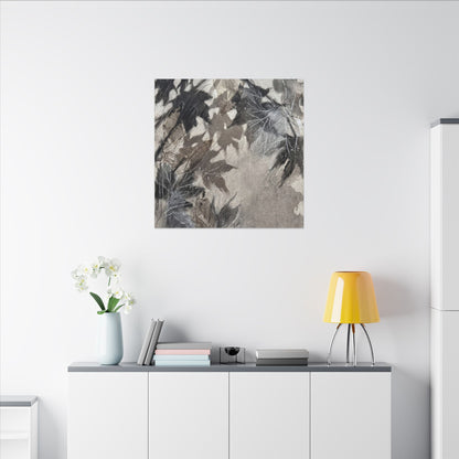 Shadow Play Texture Canvas Art | Cozy Japandi Art