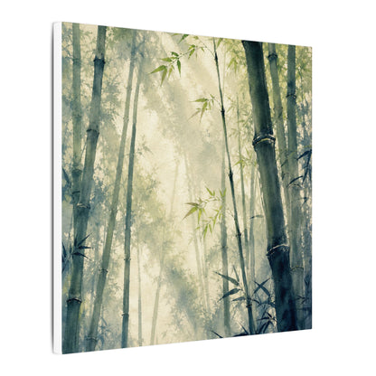 Bamboo Grove Spring Canvas Art | Zen Serene Design