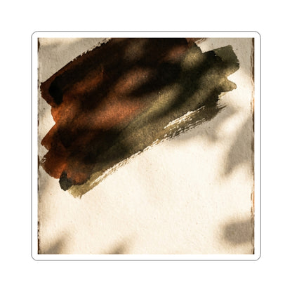 Ink Brushstroke Summer Sticker | Dark Japandi Moody Design